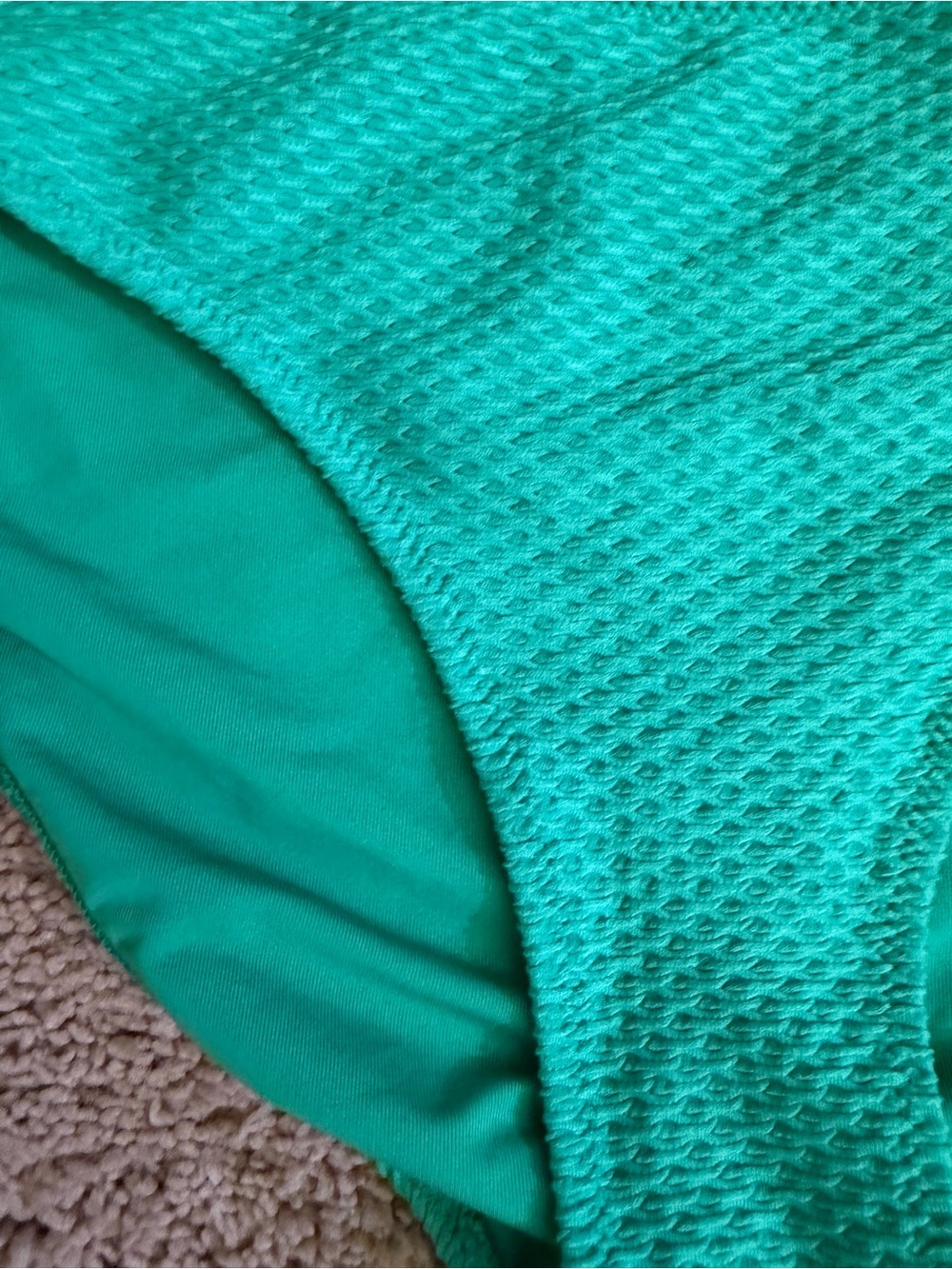 aerie Textured Emerald Green Bikini Set - Picture 11 of 13